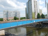 Pedestrian footbridge in Maubeuge (Nord)