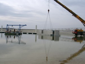 installation atténuateur de houle