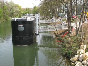 Passerelle accès péniche 11 mètres